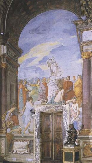  Francesco Furini,Lorenzo the Magnificent and the Platonic Academy in the Villa of Careggi